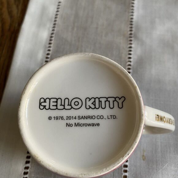Hello Kitty Coffee Mug 40th Anniversary Angel Devil Scene Rare Sanrio - Picture 4 of 8